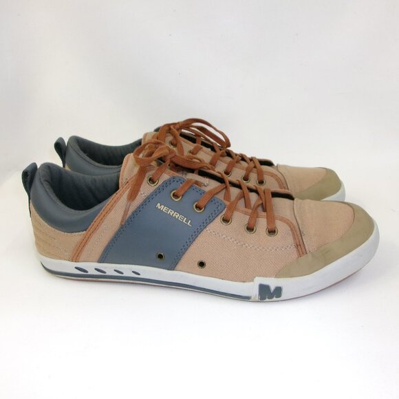 Merrell‎ Rant Lace Up Men's Canvas Leather Sneaker Starfish Size 14 - Picture 1 of 6